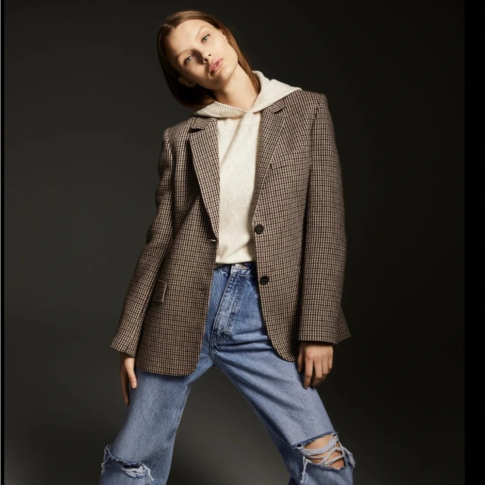 Zara Hooded Knit Sweatshirt Size M - Picture 2 of 10